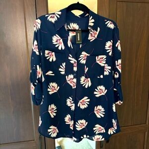 Express Collared Button Up Blouse